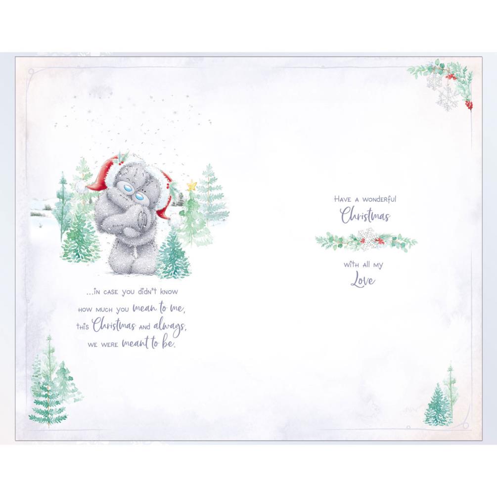 Wonderful Boyfriend Luxury Me to You Bear Christmas Card Extra Image 1